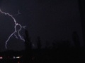 Thunderstorm at night with lightning
